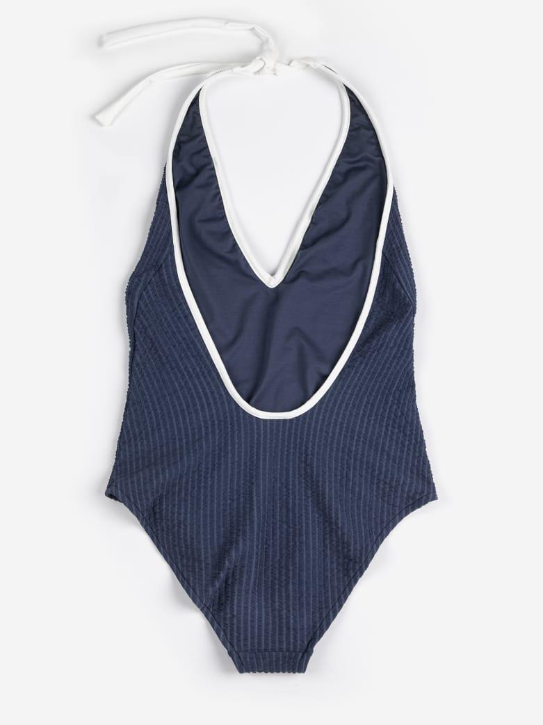 Bobo Choses Cut-out Seersuker Swimsuit Badeanzug Damen